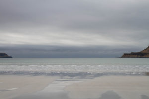 Calgary beach in Mull. Tide is out and the reflection on the wet sand