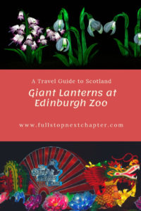 Pin for later - Giant Lanterns at Edinburgh Zoo