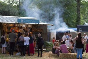 Food stall at Belladrum festival, Scotland
