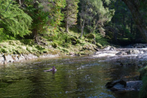 Cold water swimming in the Cairngorms