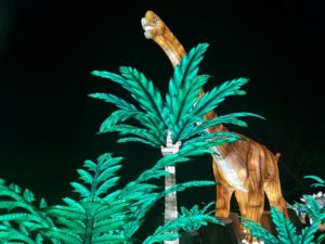 Giant Lanterns at Edinburgh Zoo. Photo of a dinosaur
