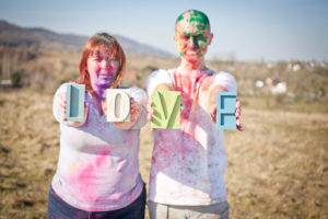 Holi paint photo shoot