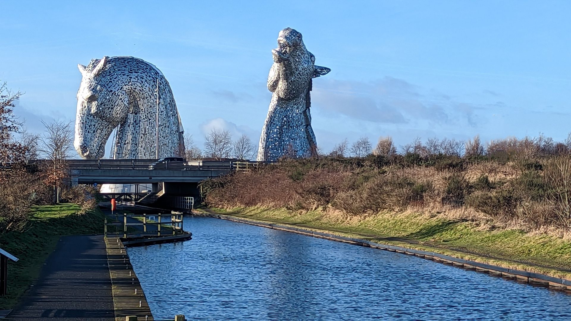 The Kelpies at Helix Park, near Falkirk